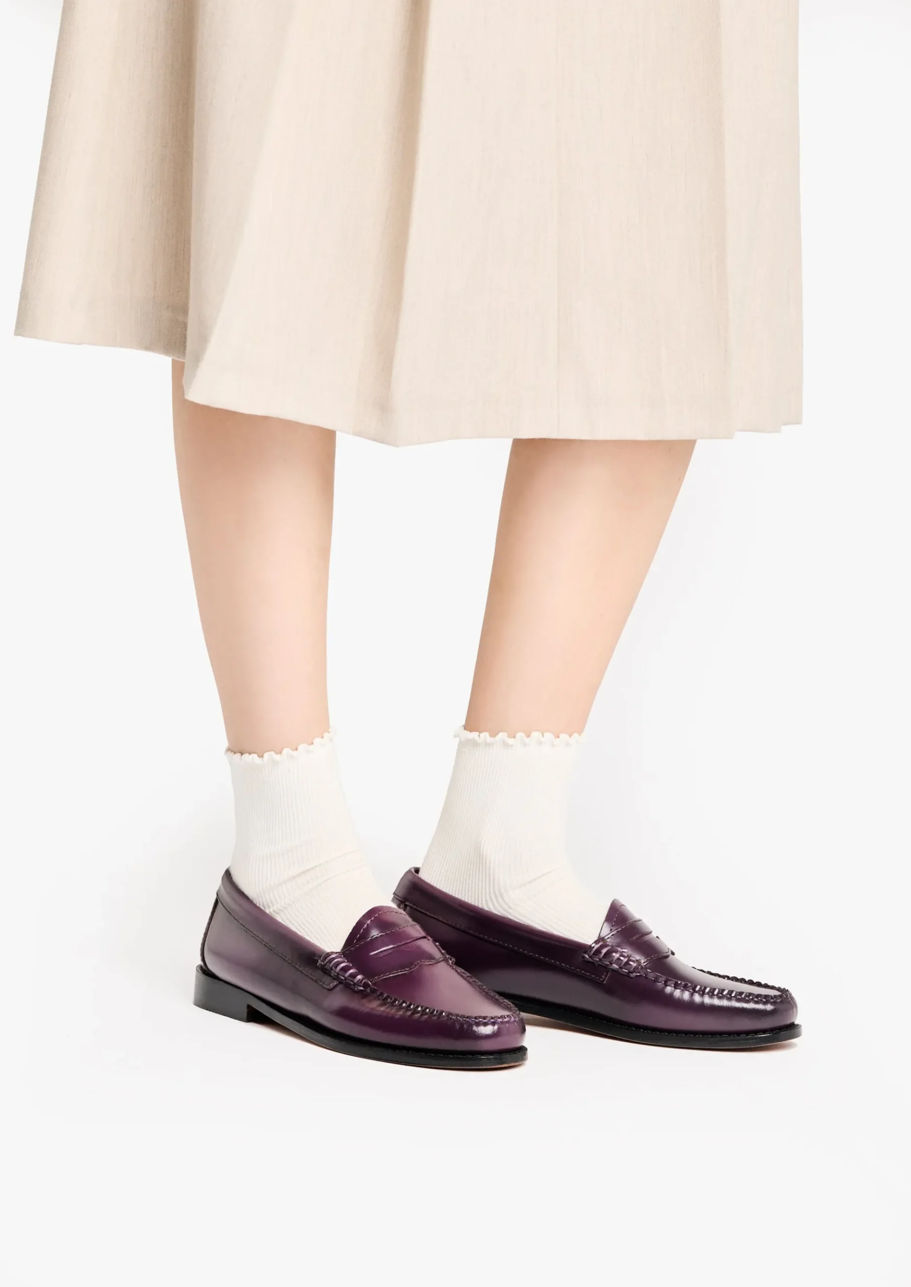 Weejuns Penny Loafers Plum leather