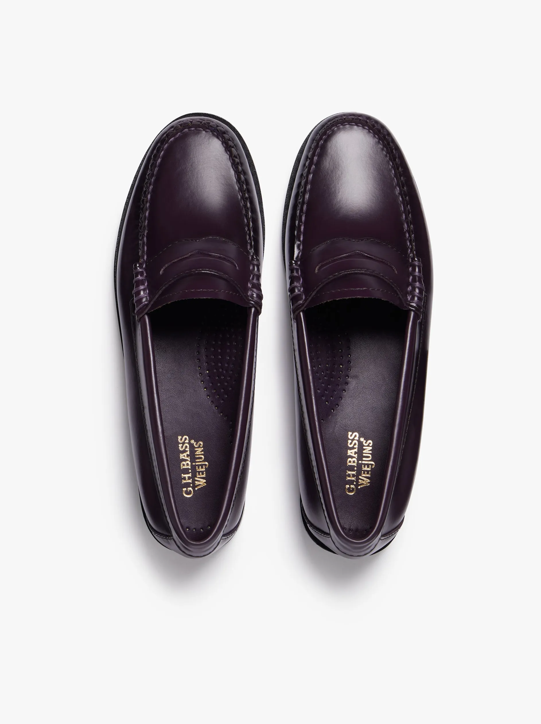 Weejuns Penny Loafers Plum leather