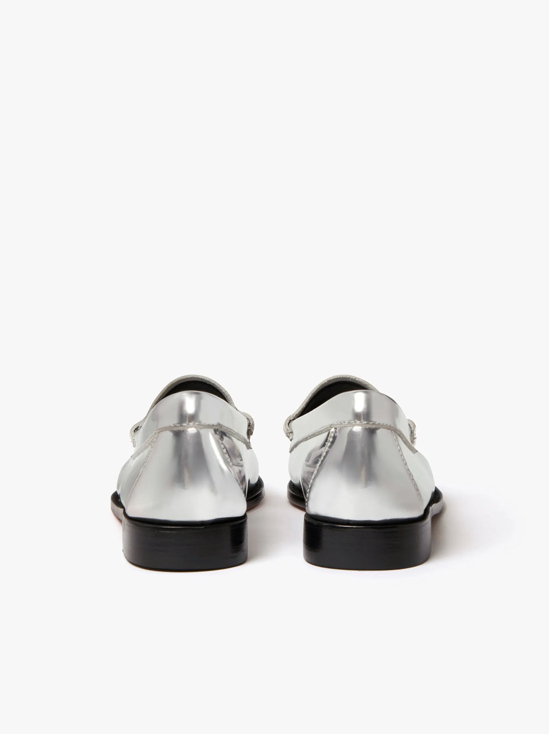 Weejuns Penny Loafers Silver Leather