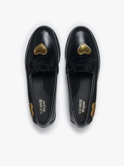 Weejuns Penny Love Loafers Black Leather