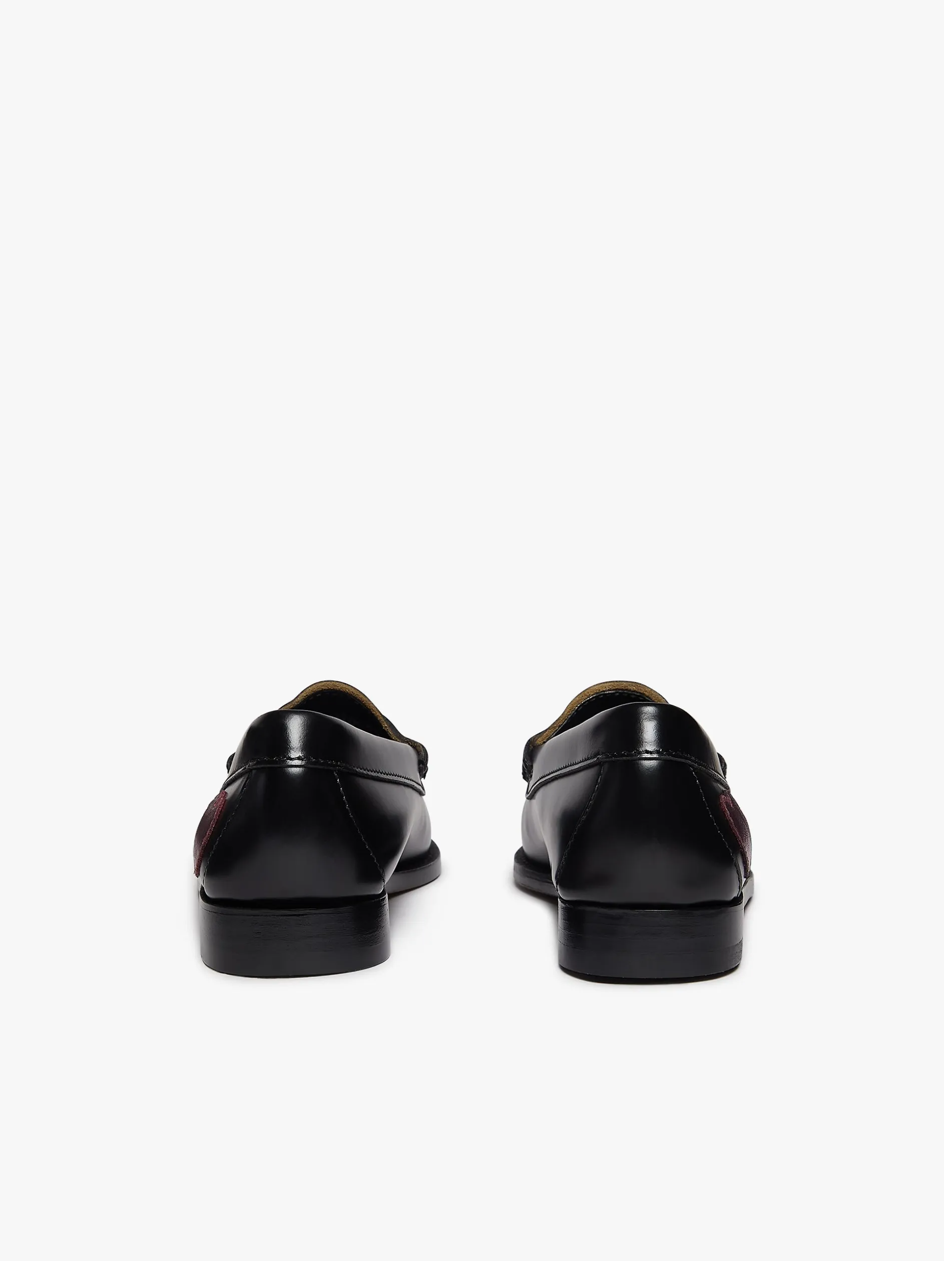 Weejuns Penny Love Loafers Black & Pink Leather