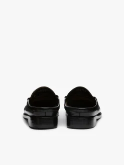 Weejuns Penny Slides Black Leather