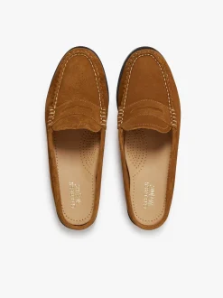 Weejuns Penny Slides Mid brown suede