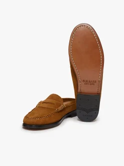 Weejuns Penny Slides Mid brown suede