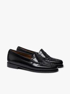 Weejuns Penny Weave Loafers Black Leather
