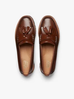 Weejuns 90s Esther Kiltie Tassel Loafers Cognac Leather