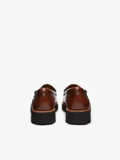 Weejuns 90s Esther Kiltie Tassel Loafers Cognac Leather