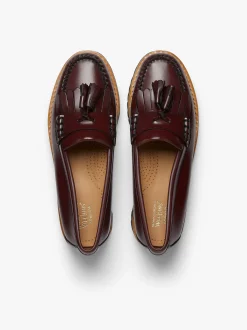 Weejuns 90s Esther Kiltie Tassel Loafers Wine Leather