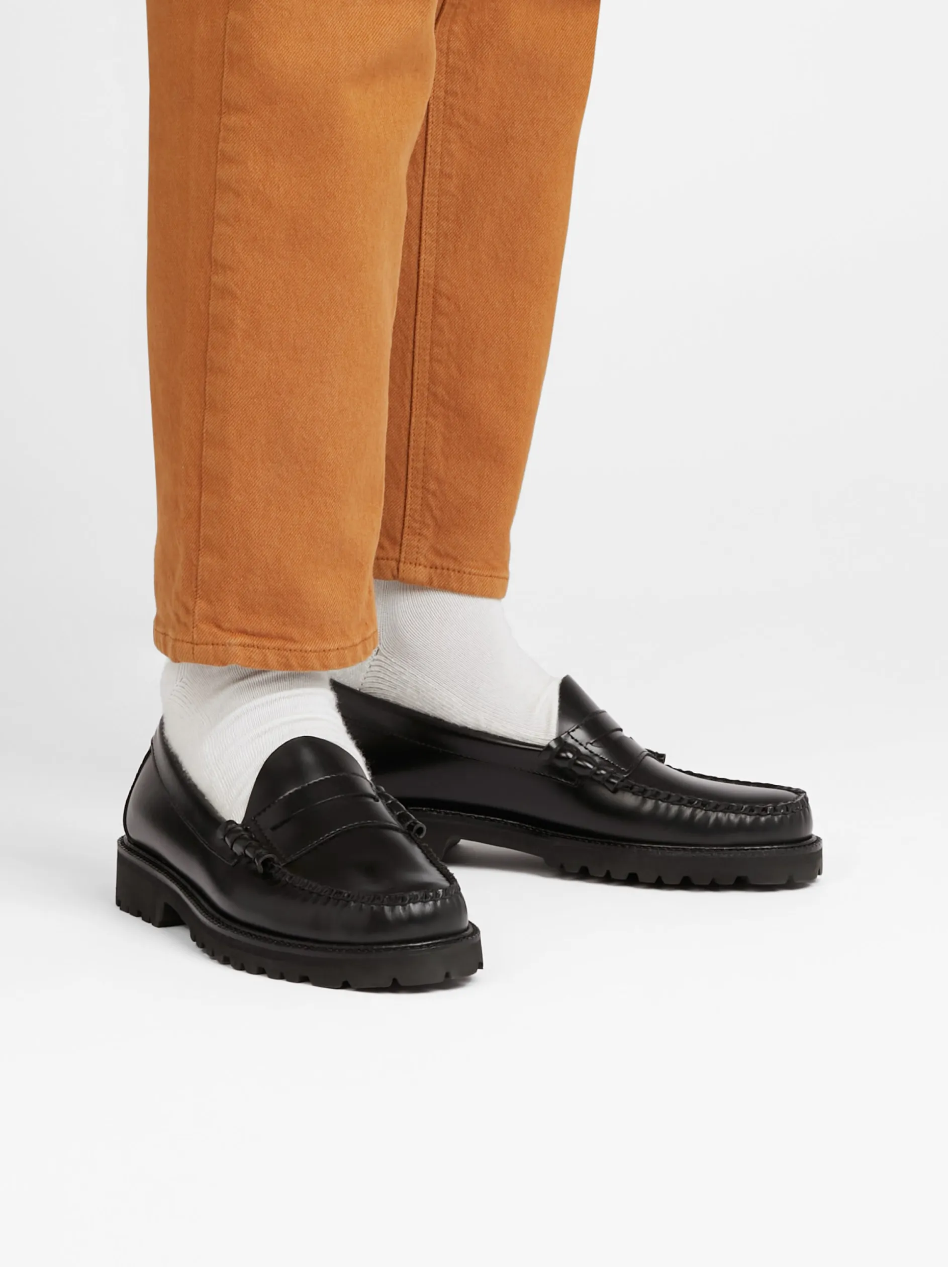 Weejuns 90s Larson Penny Loafers Black Leather