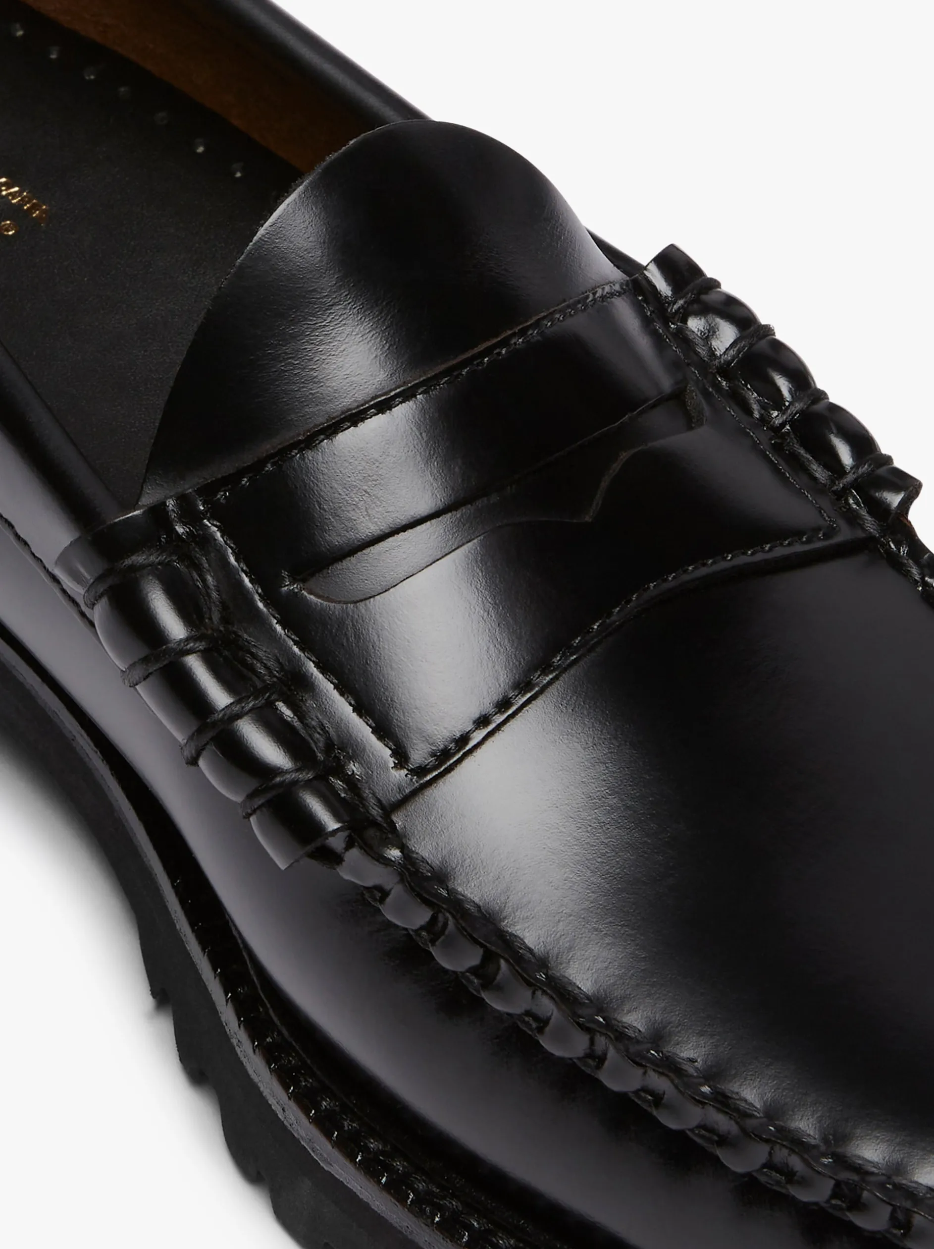 Weejuns 90s Larson Penny Loafers Black Leather