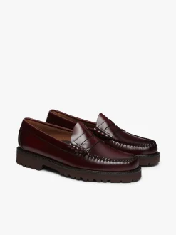 Weejuns 90s Larson Penny Loafers Wine Leather