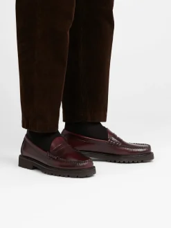 Weejuns 90s Larson Penny Loafers Wine Leather