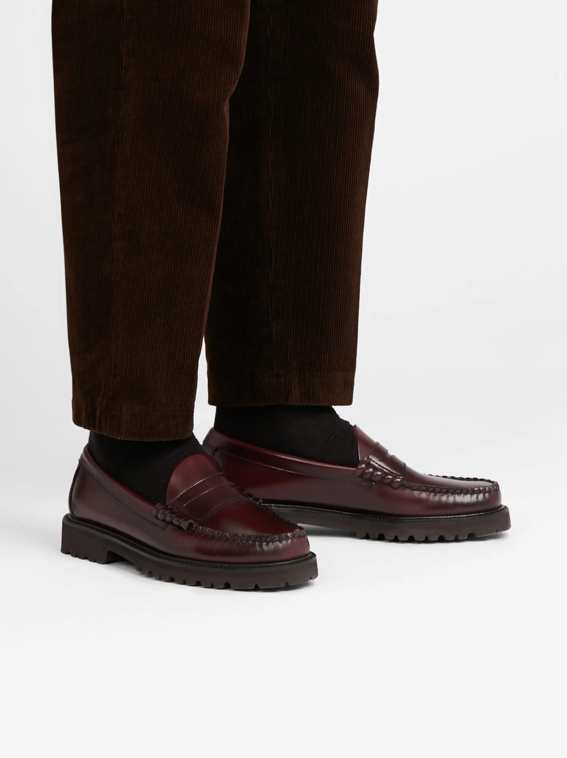 Weejuns 90s Larson Penny Loafers Wine Leather