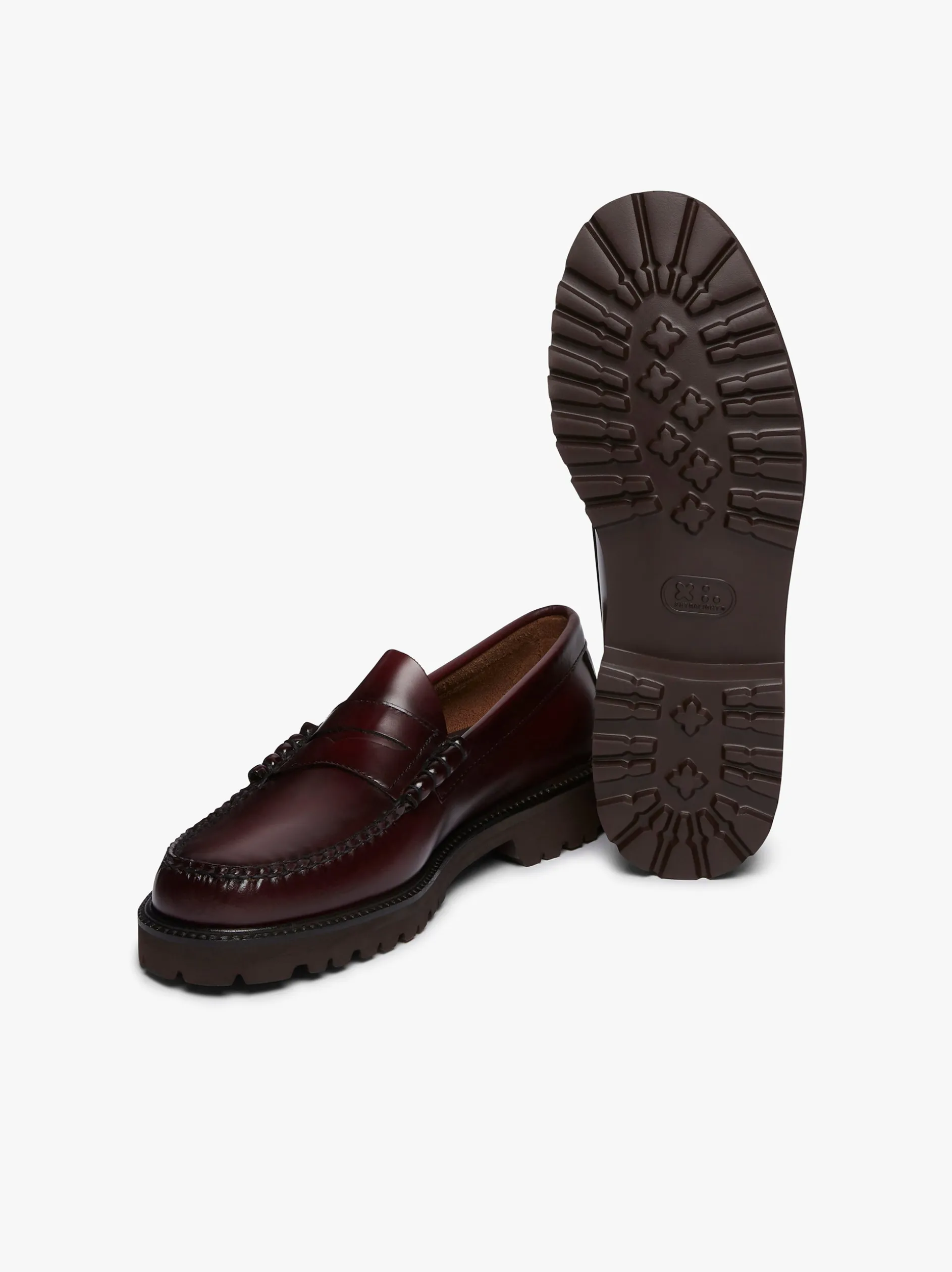Weejuns 90s Larson Penny Loafers Wine Leather