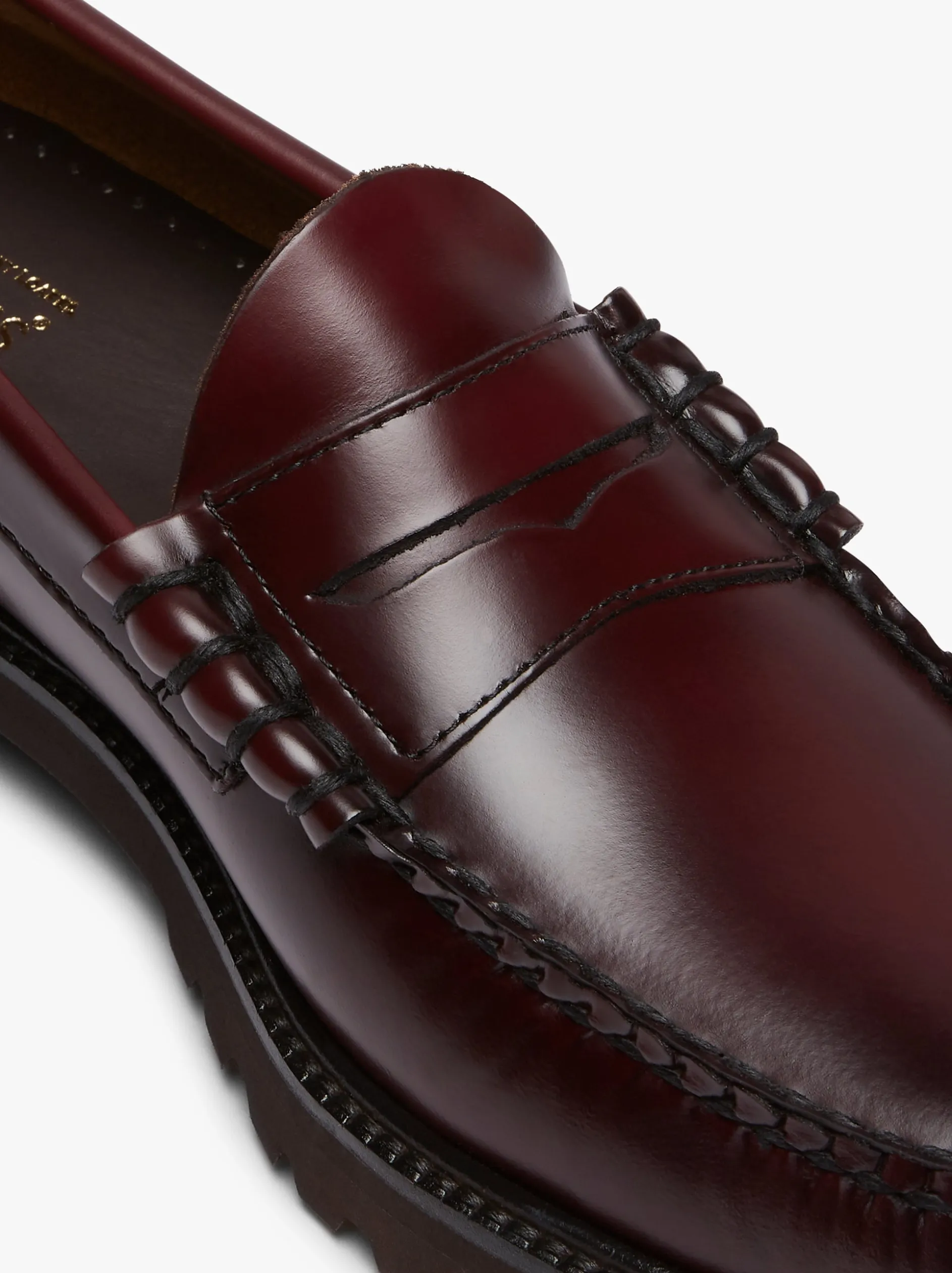 Weejuns 90s Larson Penny Loafers Wine Leather