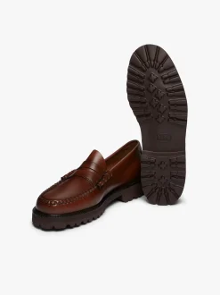 Weejuns 90s Larson Penny Loafers Brown Leather