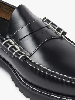 Weejuns 90s Larson Penny Loafers Black Leather