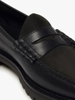 Weejuns 90s Larson Penny Loafers Black Leather