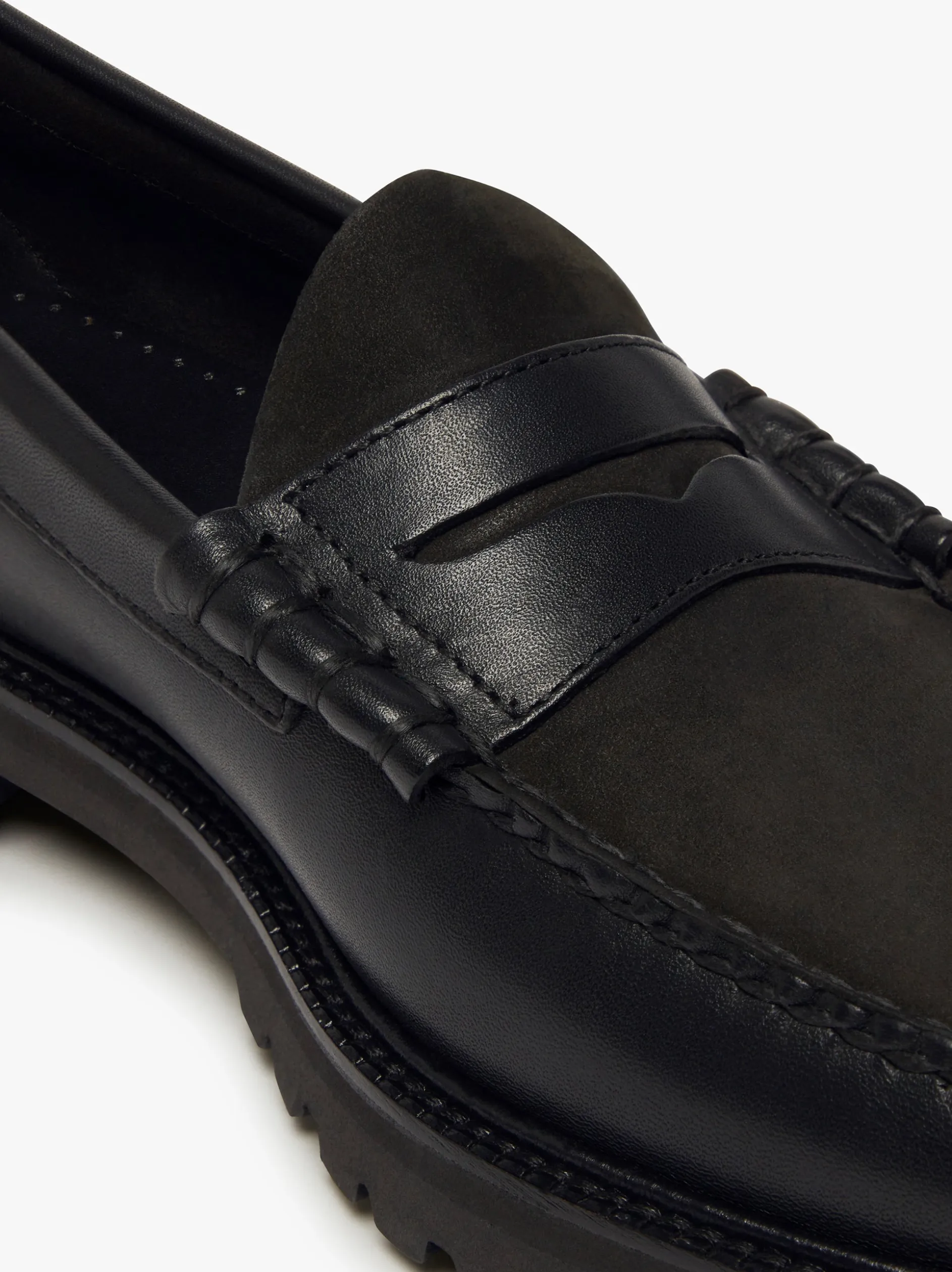 Weejuns 90s Larson Penny Loafers Black Leather