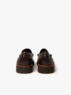 Weejuns 90s Larson Penny Loafers Chocolate Leather