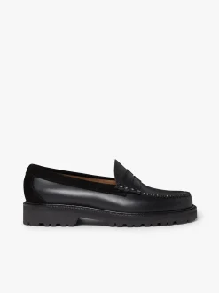 Weejuns 90's Larson Penny Loafers Black Leather & Suede