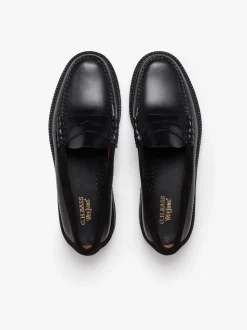 Weejuns 90's Larson Penny Loafers Black Leather & Suede