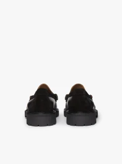 Weejuns 90's Larson Penny Loafers Black Leather & Suede