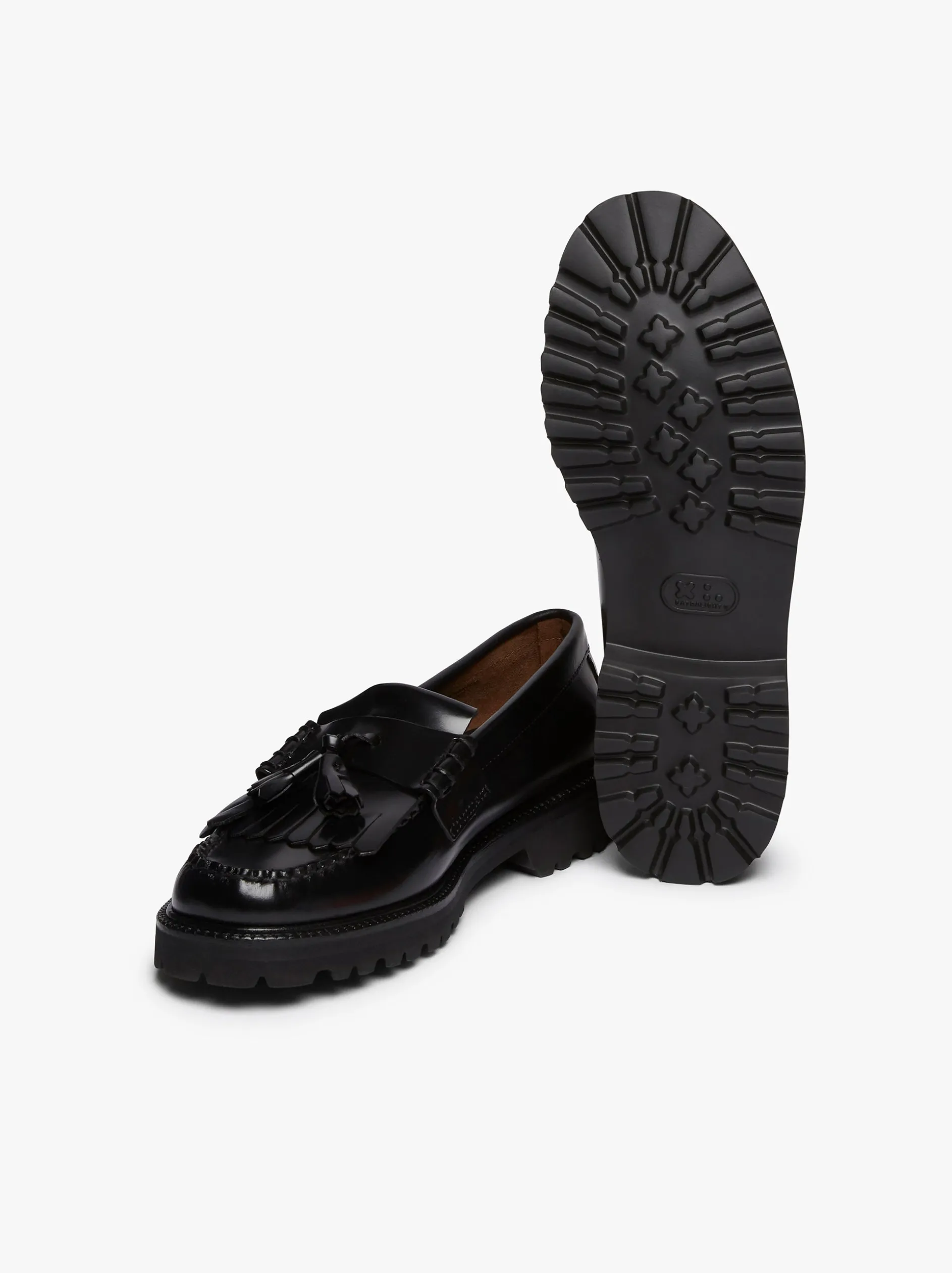 Weejuns 90s Layton II Kiltie Loafers Black Leather