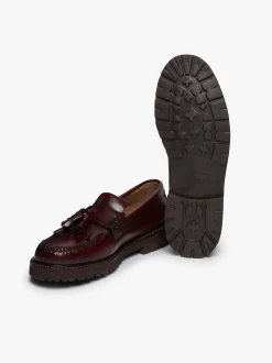 Weejuns 90s Layton II Kiltie Loafers Wine Leather