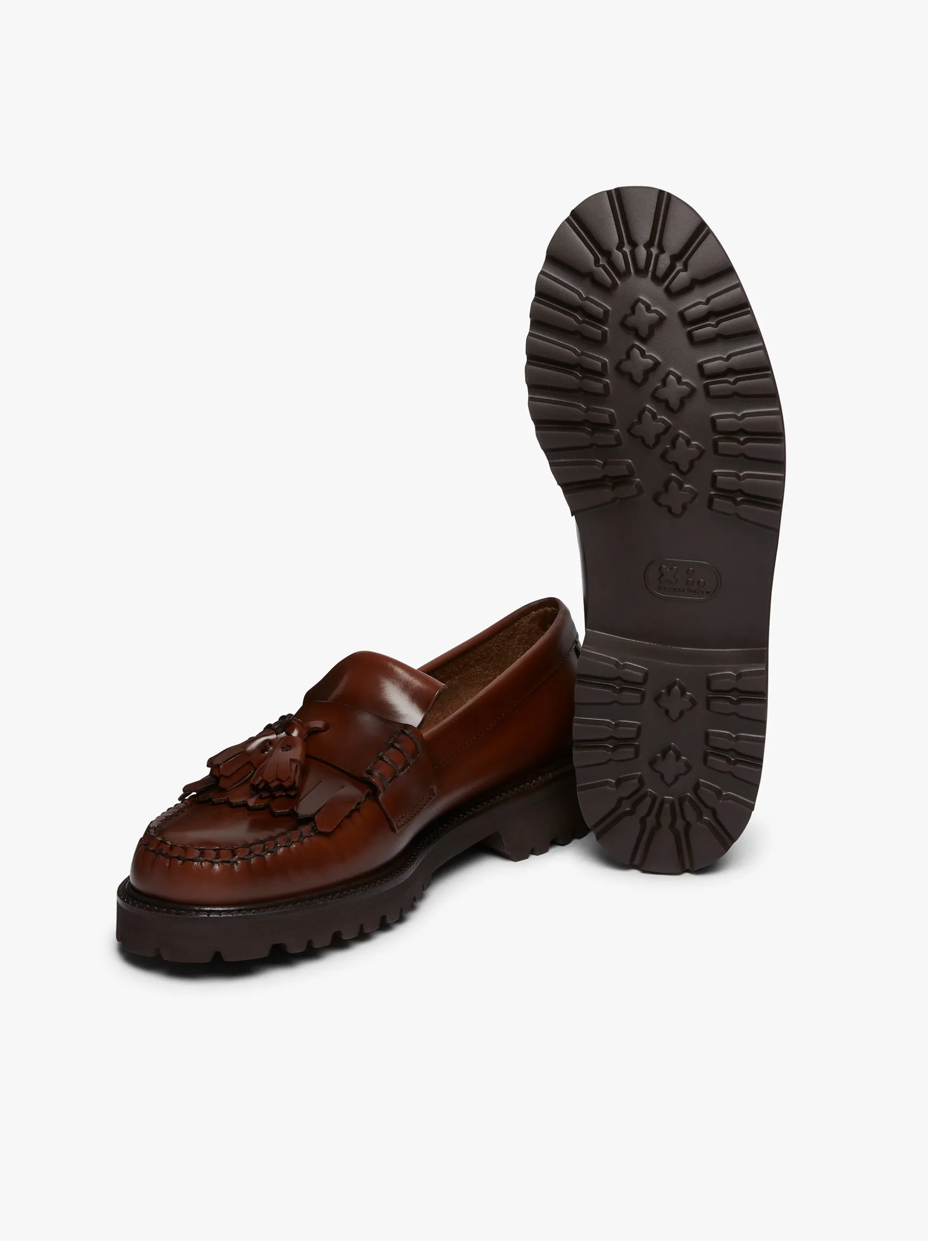 Weejuns 90s Layton II Kiltie Loafers Brown Leather