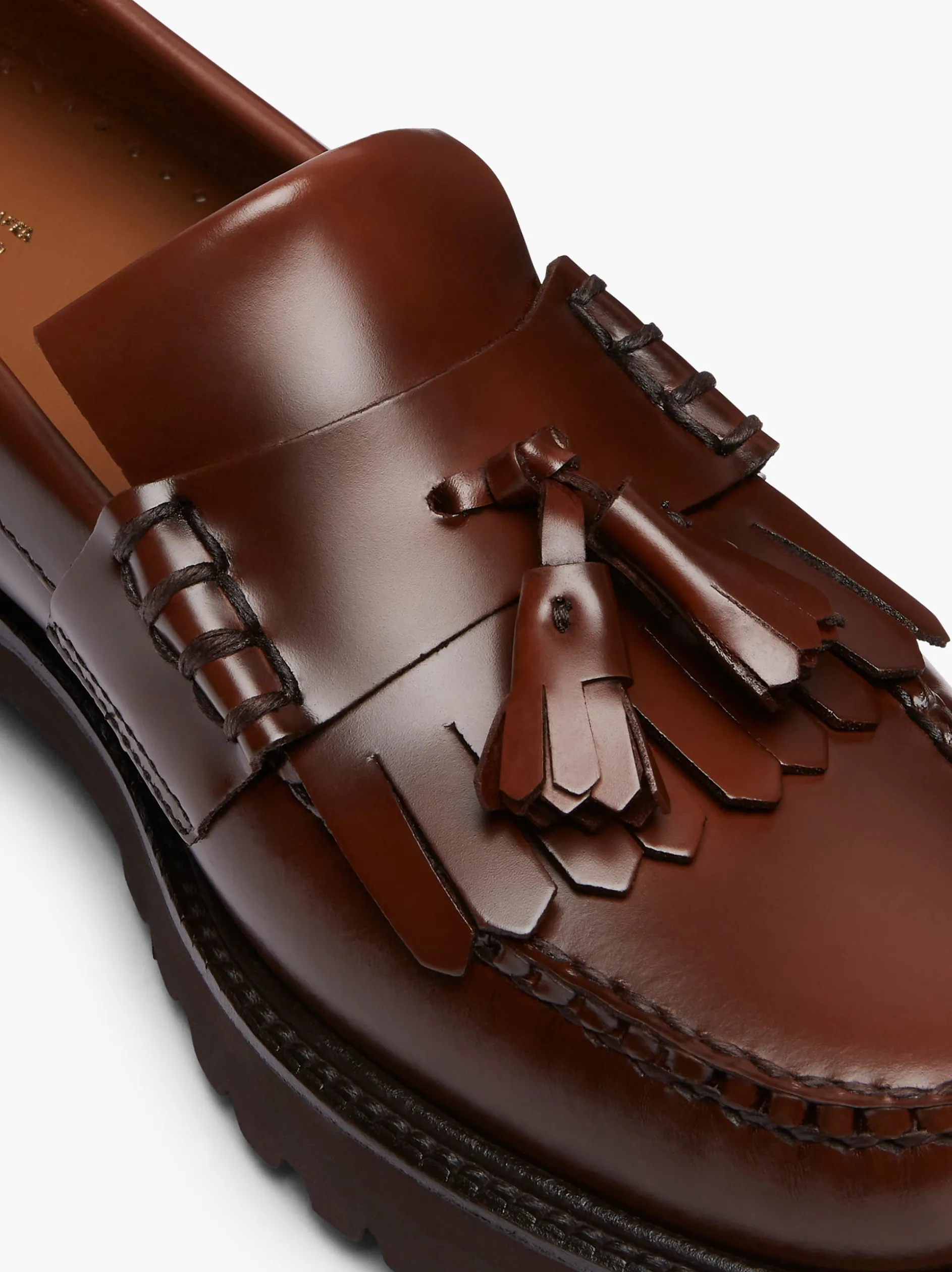 Weejuns 90s Layton II Kiltie Loafers Brown Leather