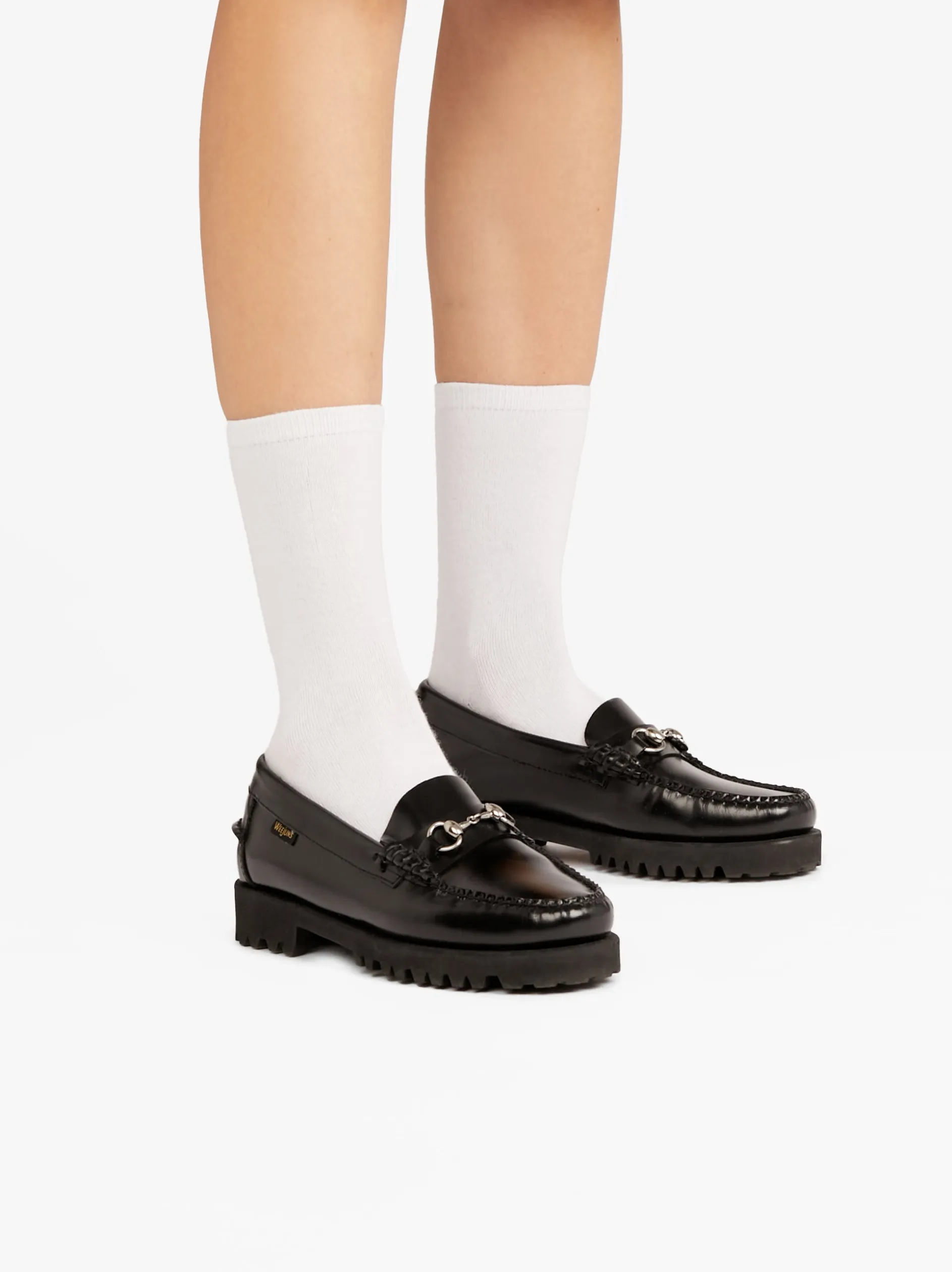 Weejuns 90s Lianna Horsebit Loafers Black Leather