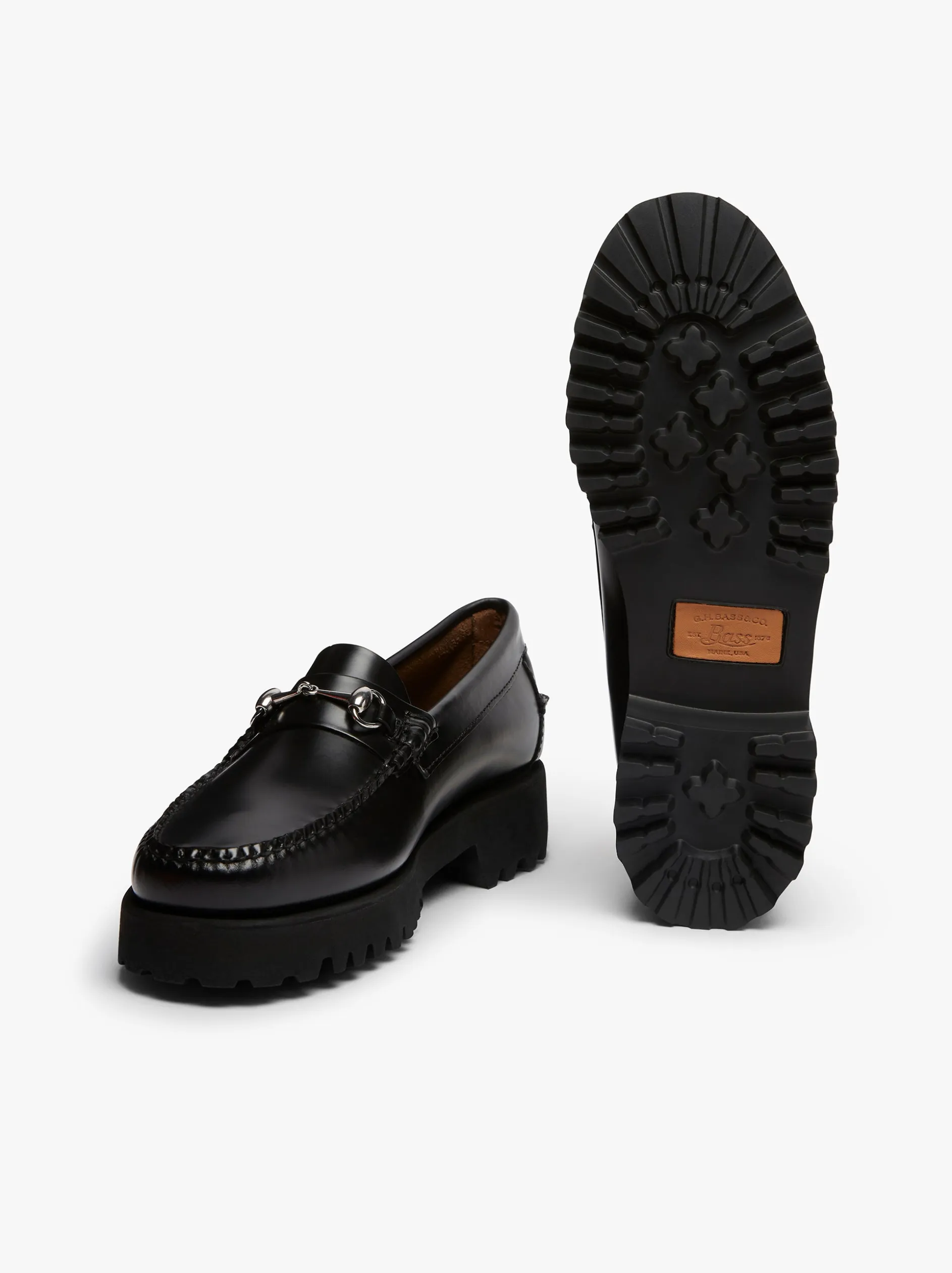 Weejuns 90s Lianna Horsebit Loafers Black Leather