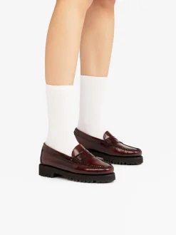 Weejuns 90s Penny Loafers Wine Leather