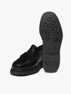 Weejuns Step Larson Penny Loafers Black Leather