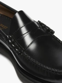 Weejuns Step Larson Penny Loafers Black Leather