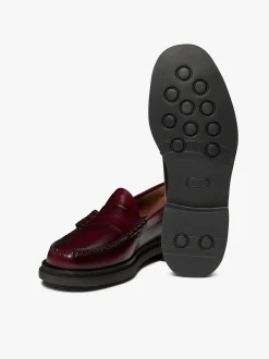 Weejuns Step Larson Penny Loafers Wine Leather