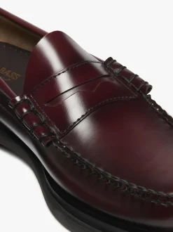 Weejuns Step Larson Penny Loafers Wine Leather