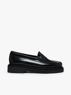 Weejuns Step Penny Loafers Black Leather