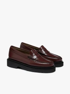 Weejuns Step Penny Loafers Wine Leather