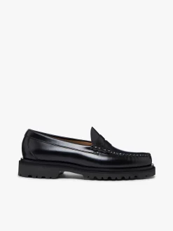 Weejuns Step-Lug Larson Penny Loafers Black Leather