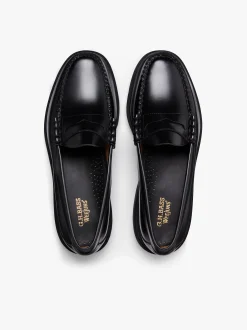 Weejuns Step-Lug Larson Penny Loafers Black Leather
