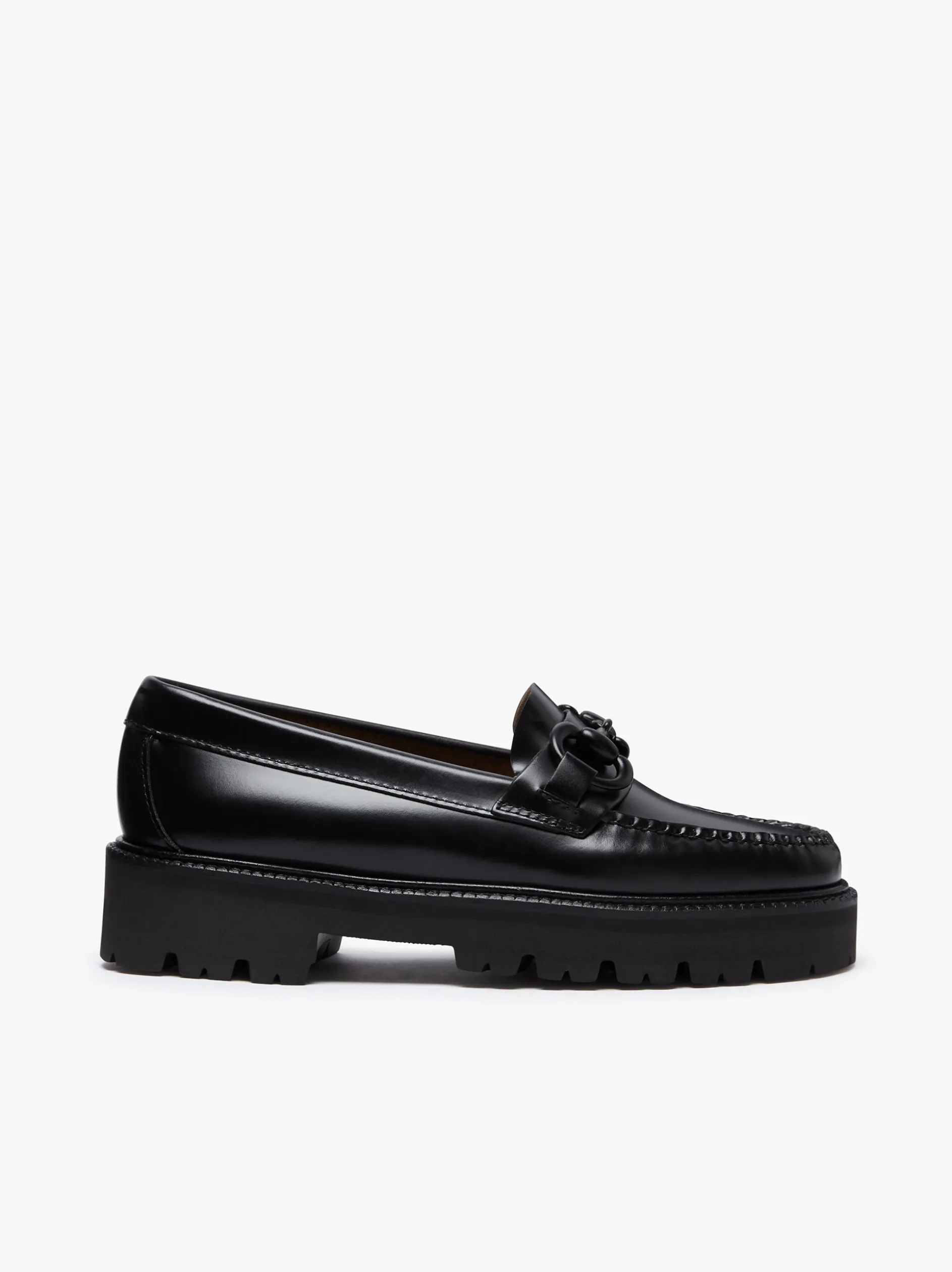 Weejuns Super Lug Lianna Super Bit Loafers Black Leather