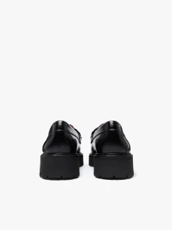 Weejuns Super Lug Lianna Super Bit Loafers Black Leather