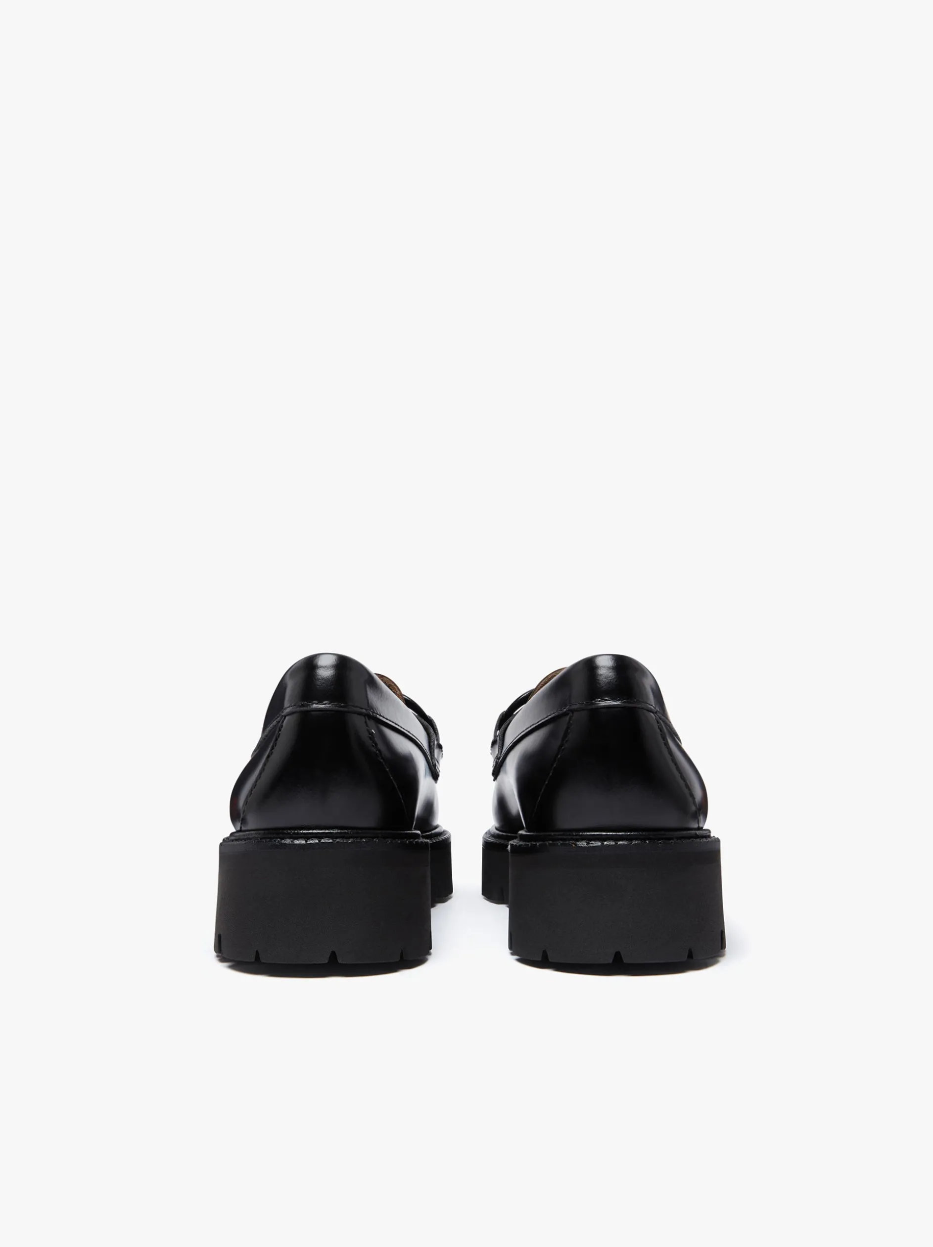 Weejuns Super Lug Lianna Super Bit Loafers Black Leather