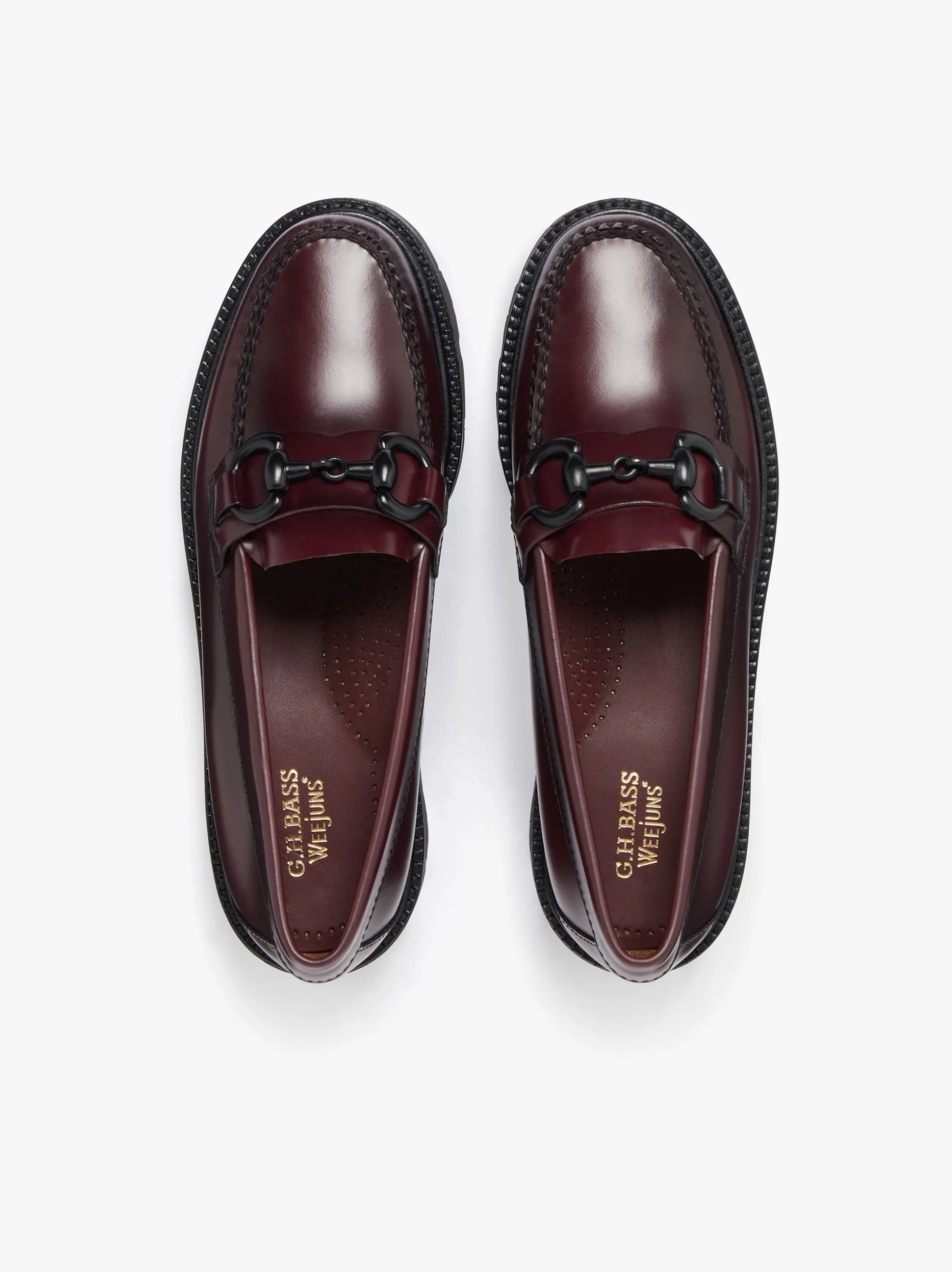 Weejuns Super Lug Lianna Super Bit Loafers Wine Leather