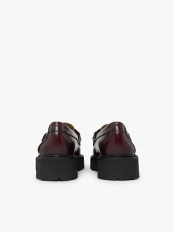 Weejuns Super Lug Lianna Super Bit Loafers Wine Leather