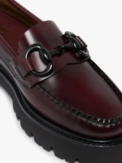 Weejuns Super Lug Lianna Super Bit Loafers Wine Leather