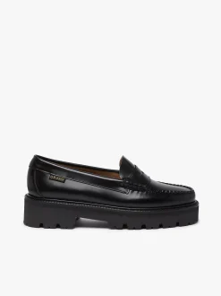 Weejuns Super Lug Penny Loafers Black Leather