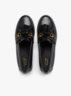 Weejuns Tetra Tassel Loafers Black Leather